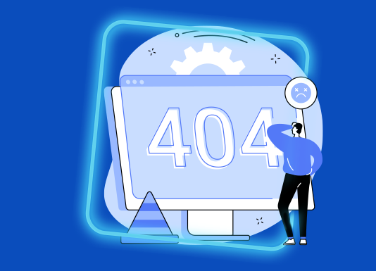Tela de Computador com a sigla 404