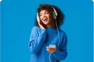 charismatic-modern-young-attractive-africanamerican-girl-with-afro-haircut-listening-music-headph